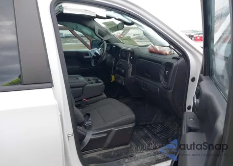 2024 Chevrolet Silverado 1500 2Wd Double Cab Standard Bed Wt из США, поврежденный, VIN 1GCRAAED1RZ136622